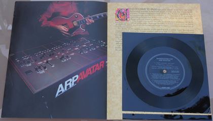 Arp-Avatar pamphlet and flexi-disk